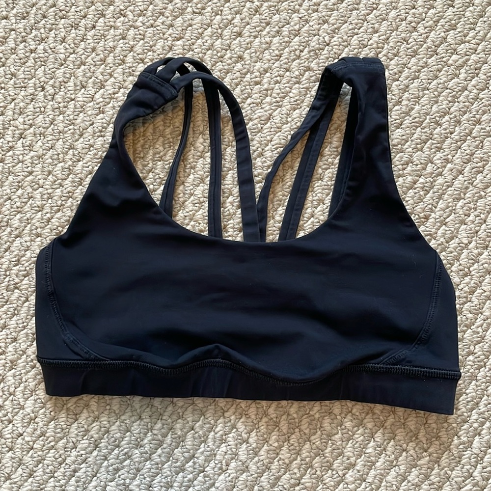 Lululemon Black Sports Bra Size 6